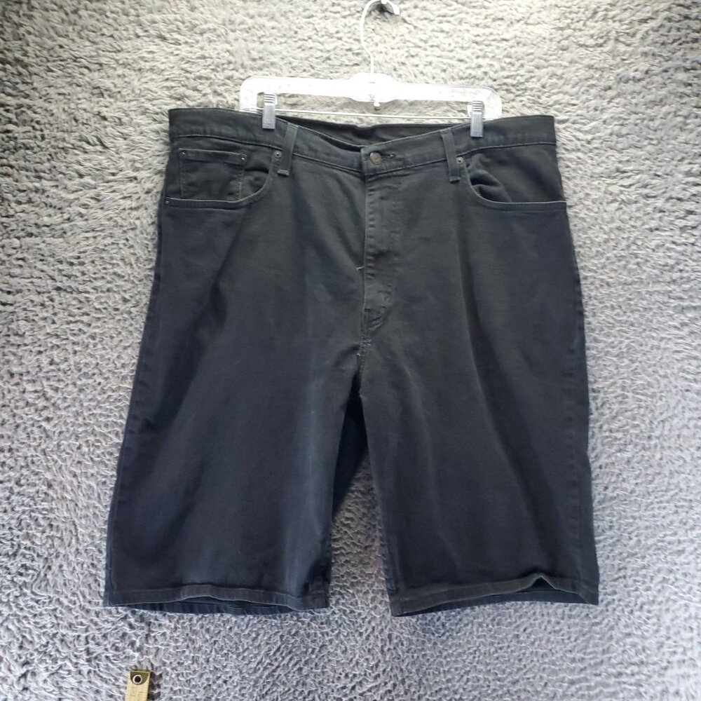 Levis Shorts Mens 40 Black Denim Relaxed Fit Casual Wear